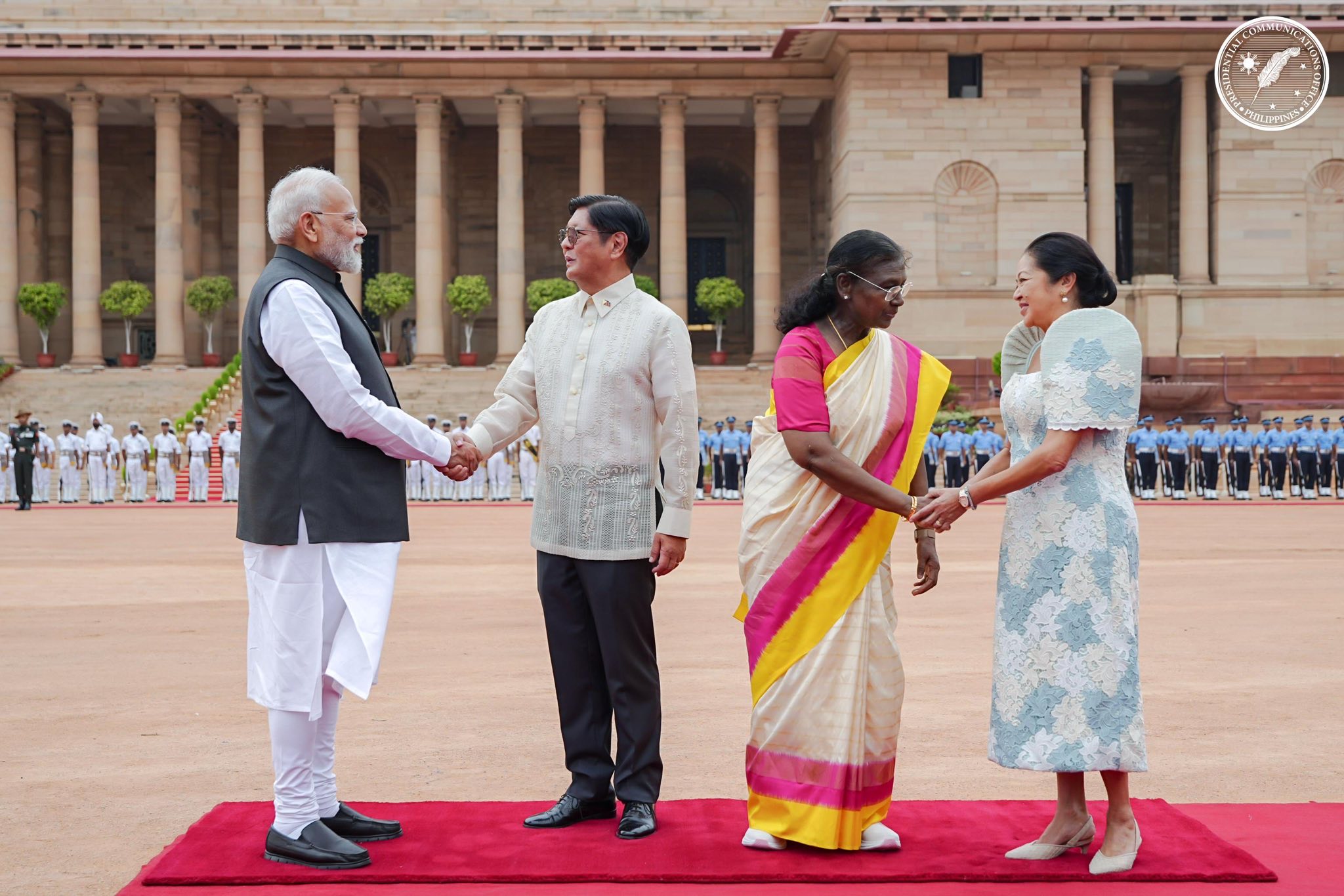 Ceremonial Welcome by President Droupadi Murmu and Prime Minister Narendra Modi
